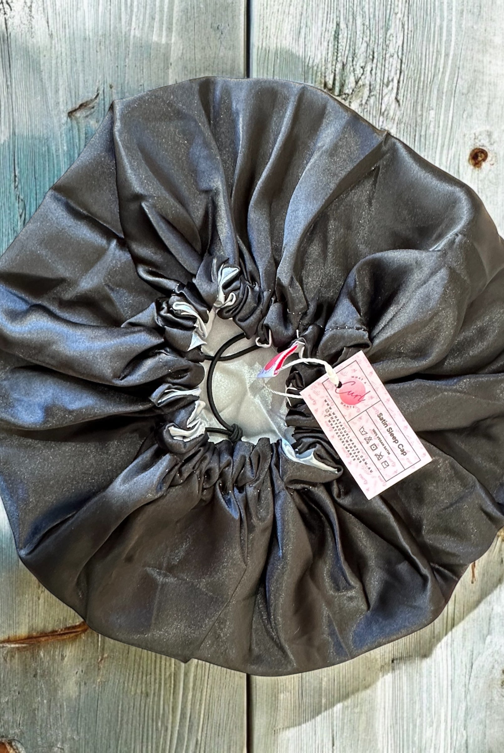 REVERSIBLE SATIN SLEEP BONNET - PURPLE & LILAC